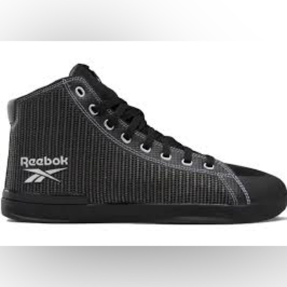 Reebok power lite weight lifting sneakers black silver men’s size 9.5 activewear - Picture 1 of 9